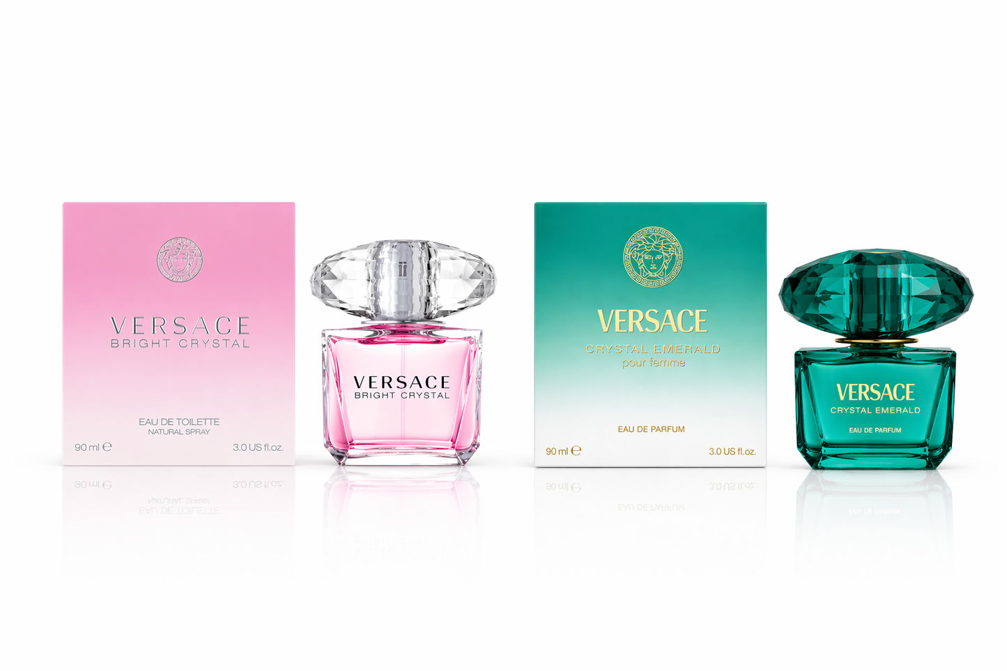 Versace Bright Crystal + Versace Crystal Emerald